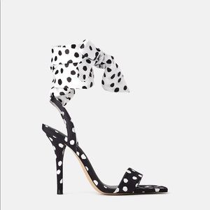 Polka Dot high heeled sandal
